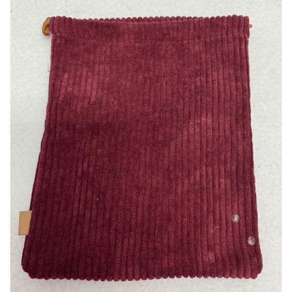 3 for $10 Ipsy September 2020 Glam Bag Plus Drawstring Maroon Ribbed Makeup Cosm - Picture 2 of 5